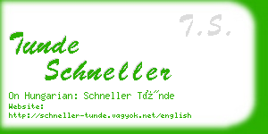 tunde schneller business card